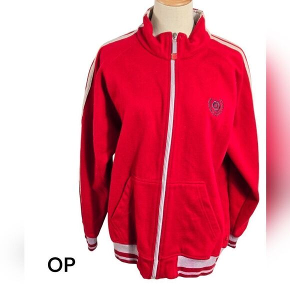 OP Ocean Pacific Vintage Red Track Jacket - Picture 1 of 5
